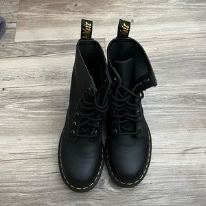Black Dr. Martens Leather Boots